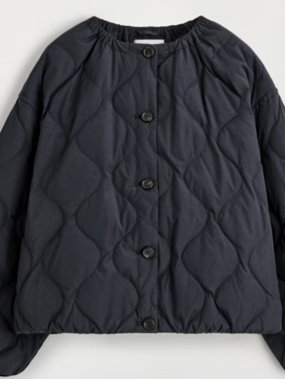 COS GATHERED QUILTED DOWN JACKET